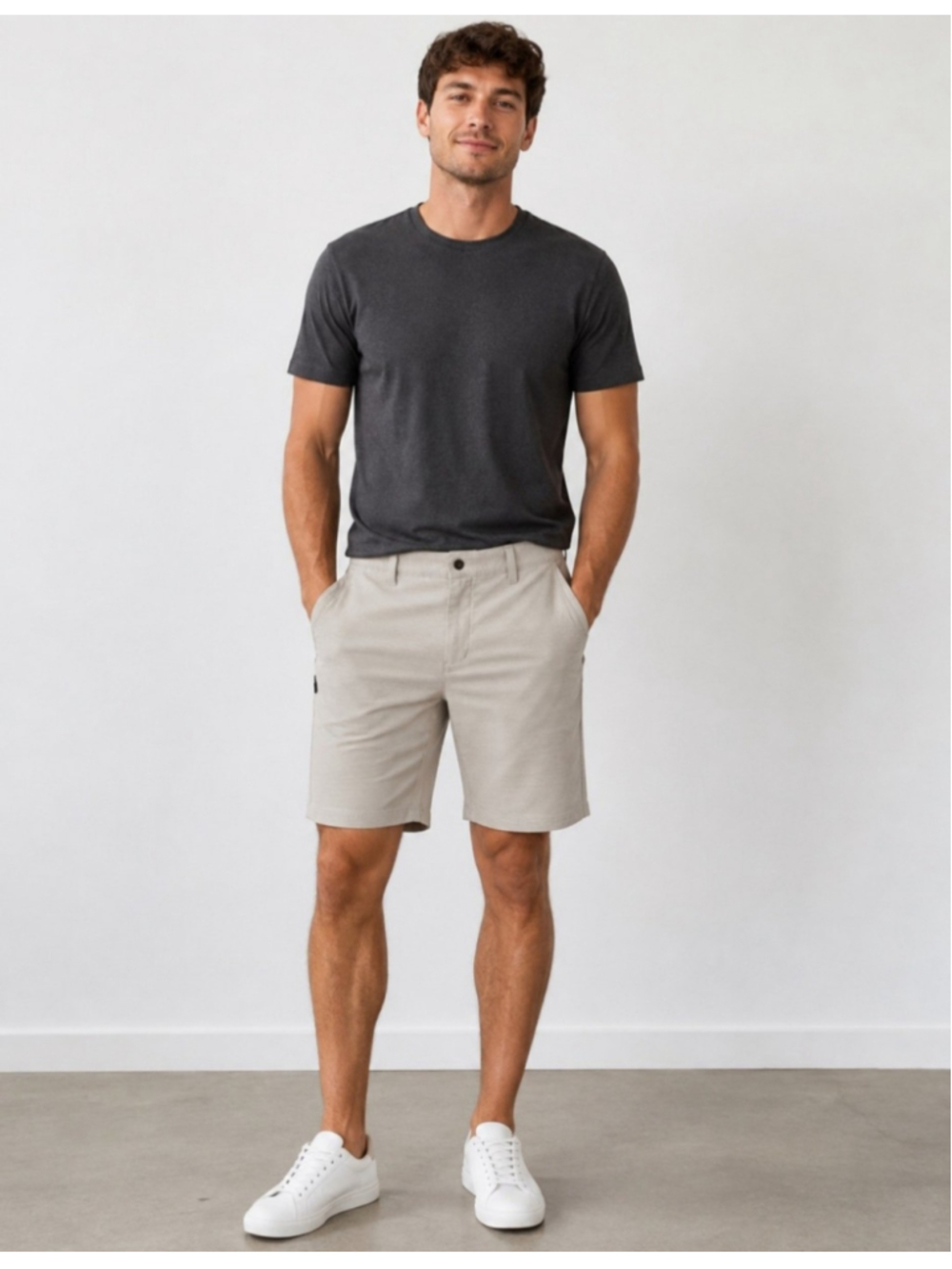 Men's BYLT Kinetic Shorts Size L Beige
